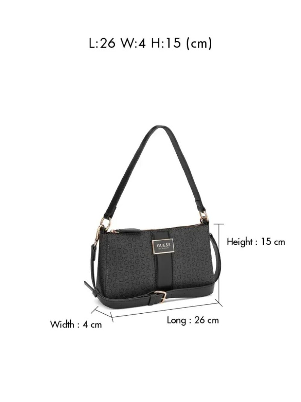NWT Guess black handbag Isabella - Picture 4 of 4